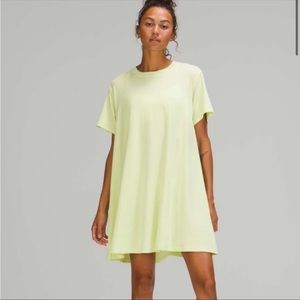 Lululemon Yellow T-Shirt Dress